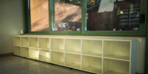 rayonnage sur mesure blanc ivoire