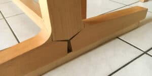 réparation d'une table