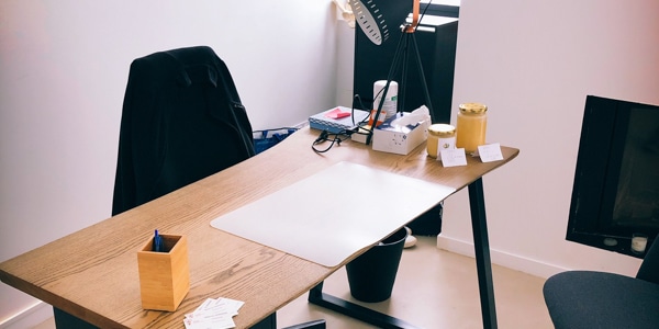 Bureau bois et métal