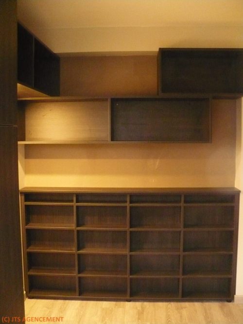 Console et meubles hauts en lumière tamisée