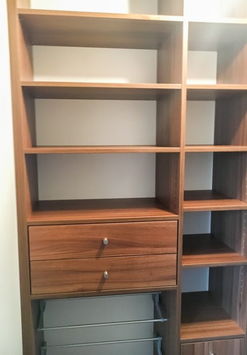 dressing compact décor noyer de Bourgogne