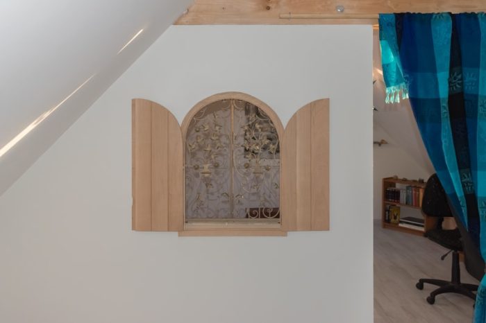 volet décoratif en chêne