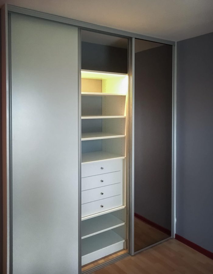 DRESSING ECLAIRE dressing avec éclairage led