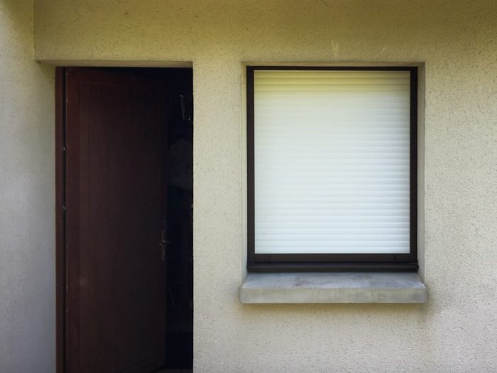 fenêtre aluminium marron