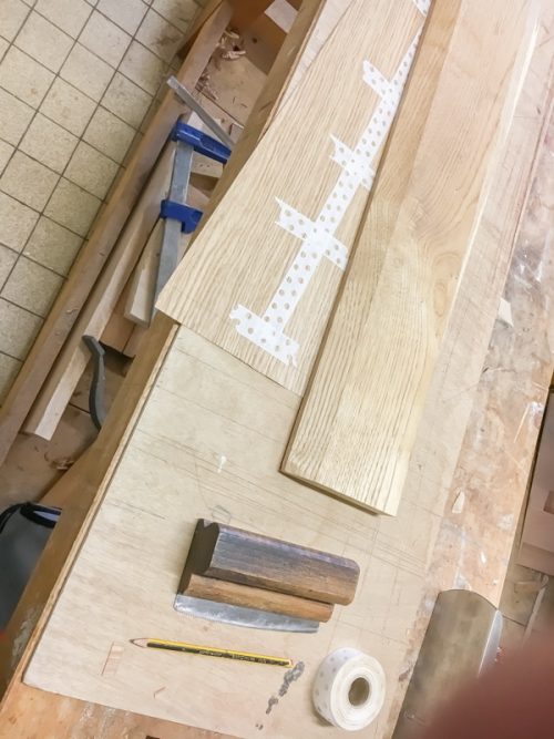 Préparation des nouveaux placages