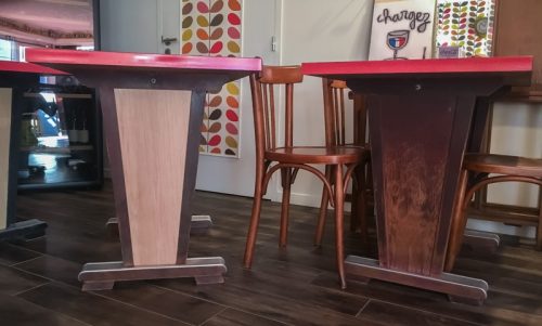 RESTAURATION DE TABLES Tables bistrot avant/après
