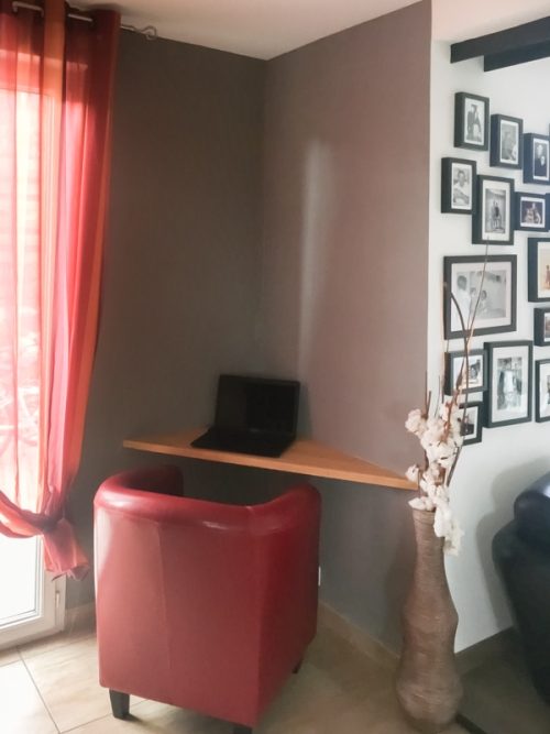 Plateau de bureau en frêne blanc