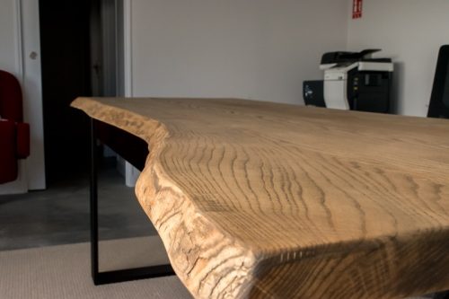 BUREAU BOIS ET ACIER le bureau chez le client